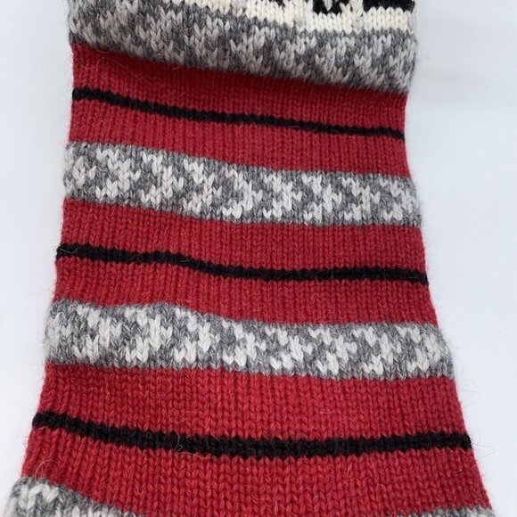 Pottery Barn Kids Train Natural Fair Isle Wool Stocking Monogramming Error 27 in - Picture 5 of 15